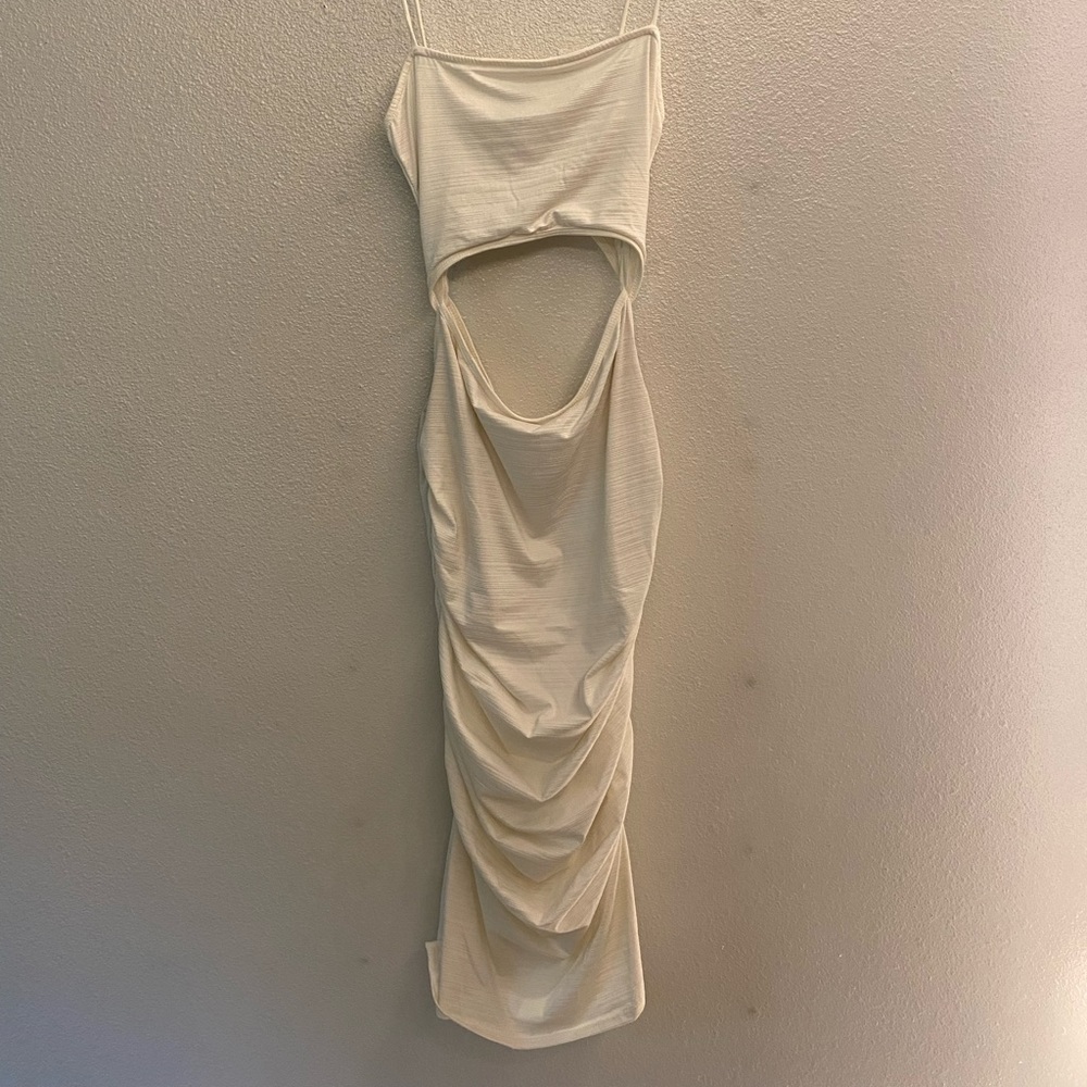 Fitting white dress